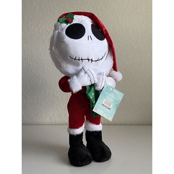Disney Jack Skellington Nightmare Before Christmas Porch Greeter Santa Claus NEW - Picture 8 of 9